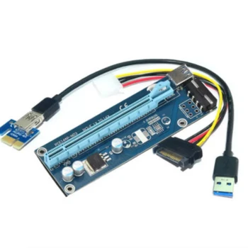 PCI-E 1X, da 16X razširitev pretvorbo odbor PCI-e obrnite pcie vmesniško kartico 60 cm kabel pcie riser card za bitcoin rudar dostava