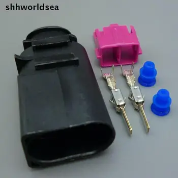 shhworldsea 10Sets 2 PIN Način 3,5 mm Avto nepremočljiva žice pas priključek, priključek za senzor temperature 8B0973822 8B0 973 822