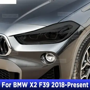 Za BMW X2 F39 2017-Danes Avtomobilski Žarometi Odtenek Dim, Črna Zaščitna folija Vinil Zaščito Preglednih TPU Nalepke, Dodatki