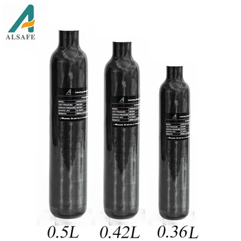 ALSAFE 4500PSI 300Bar 30MPA 0.36 L 0.42 L 0,5 L Ogljikovih Vlaken Valj HPA Tank Scuba Potapljanje Steklenico M18*1.5