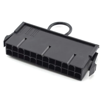 24 Pin ATX Power Power On/Off Skakalec Most Adapter za Glavo Black 4.5x2.2 cm/1.77x0.87in