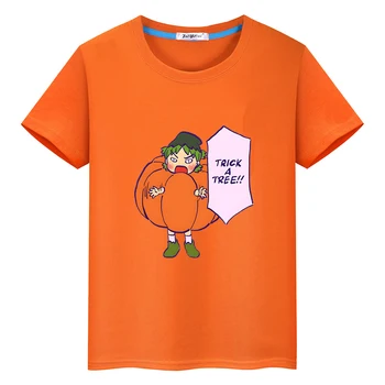 Azumanga Daioh Yotsuba Graphic T-shirt Fantje in Dekleta, 100% Cotton Tee-shirt Risanka Tiskanja Tees 100% Bombaž Udobno Mehko Top