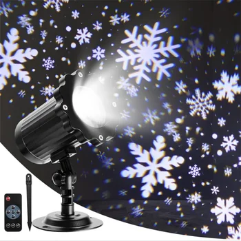 Christmas Sneženju Svetlobni Projektor Prostem Božič vodoodporna LED Snežinka Projektor Počitnice Krajine Sneženja Pozornosti