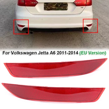 1/2pcs Rdeči Avto Zadnji Odbijač Reflektor za Volkswagen Jetta A6 za obdobje 2011-2014 (EU Različica)
