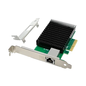 PCI-E X4 10Gigabit posamezni Električni Vrata Strežnika za Omrežno Kartico Strežnik NIC AQC107 RJ45 Ethernet NIC Za Prenosni RAČUNALNIK je Enostaven Za Uporabo