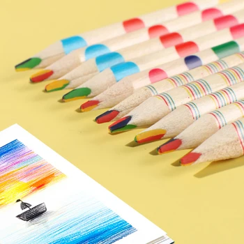 10pcs/veliko Štirih Barvah Mavrice Svinčnik Slikarstvo Crayones Kawaii Barvni Svinčnik Set Za Otroke Risanje Barvice Šolske Barve Svinčniki