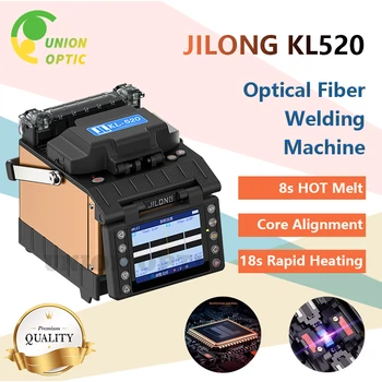 JILONG svjetlovodni Fusion Splicer KL-520 4 Motorji Optični Jedro Varilec Preplete Stroj Z VFL OPM Orodje Garniture