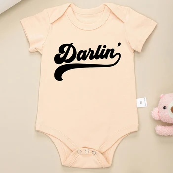 Draga Baby Girl Obleke Estetske Preprost Stil Srčkan Novorojenega Dečka, Obleka, Čisti Bombaž prijazen do Kože Visoke Kakovosti Dojenčka Onesie