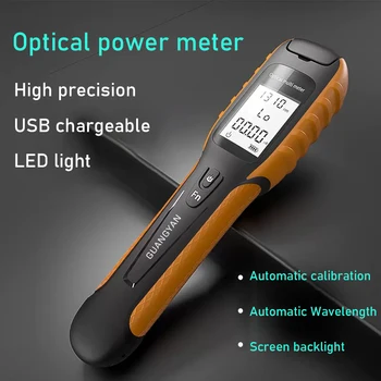 Optični Merilnik Moči Baterije za ponovno Polnjenje Optični Tester Optični Kabel USB Charge z LED-Lučka Mini OPM, FC/SC/ST Brezplačna Dostava G11