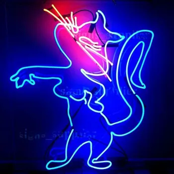 Neon Znak za Seksi Srečen Mačka Prijavite Neon Luči Prijavite Soba Dekor Klub Steno, Prikaz Pravega Stekla, ročno izdelan, Neon, luči za Pivo Bar