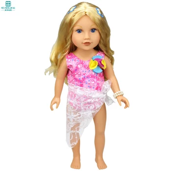 Različnih multi-barvni modni kopalke za 45 cm Ameriška lutka in novo rojen lutka dodatki