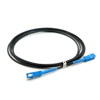 10PCS SC UPC En Način Simplex svjetlovodni patch kabel FTTH G657A Črno Usnje skakalec Brezplačna Dostava