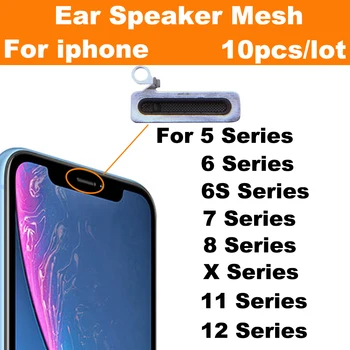 10pcs Slušalka Očesa Dustproof za iPhone 12 11 Pro Mini Max X XR XS 6S 7 8 Plus Zvočnik pri Ušesu Proti Prahu Žar Nosilec Lepilo
