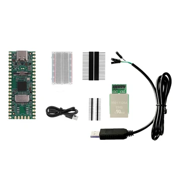 RISC-V Mleko-V Duo Razvoj Odbor Kit+RJ45 Vrata+STC Downloader CV1800B Podporo Za Linux Is Navdušence DIY Zabava Trajne