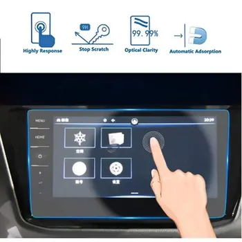Avto Navigacija Zaščitnik Zaslon LCD Zaslon na Dotik Film Zaščitnik 9.2 cm za Volkswagen Tiguan X 2020, Kaljeno Steklo