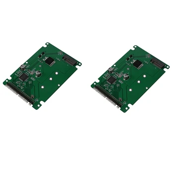2X M. 2 NGFF B+M Ključ SATA SSD Do 44 Pin 2.5 IDE Pretvornik vmesniško Kartico Z ohišjem