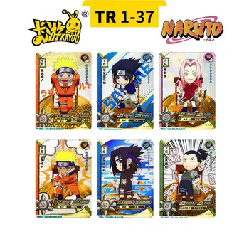 Kayou NARUTO TR Serije 1-37 Uchiha Sasuke Naruto Uzumaki Rock Lee Anime Žigosanje zbirka kartico Risanke toy Božično darilo
