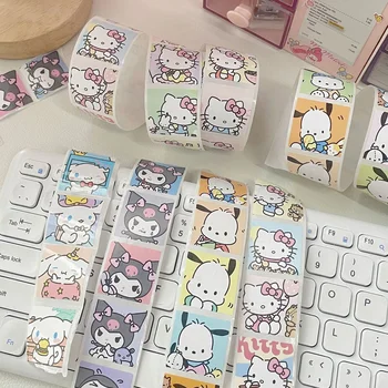 200pcs Srčkan Risanka Sanrio Kuromi Hello Kitty Pachacco Cinnamoroll Otroci Diy Nalepke