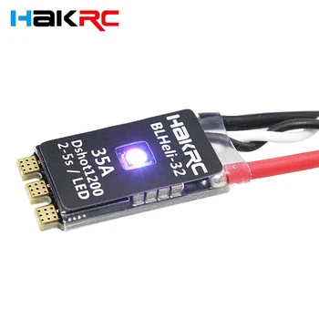 HAKRC 35A BLHeli_32 Dshot1200 2-5S LIPO Brushless ESC Vgrajen LED za RC FPV Dirke Brnenje