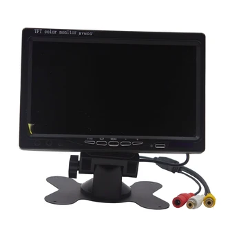 7-palčni Barvni TFT LCD Avto Spremlja Pogled od Zadaj Rearview Zaslon za Vozila Varnostne Kamere Parkirni Sistem Pomoči
