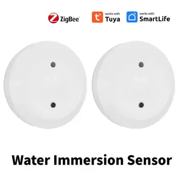 Zigbee Tuya Vode, Potopni Senzor Smart Prepuščanje Vode Detektor Vode Povezovanje Alarm Aplikacijo Oddaljeno Spremljanje Podporo Pametni Življenje