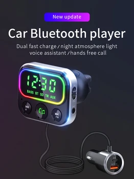 Avto Polnilec Adapter Bluetooth Bc79 18W Hitro Polnjenje Qc3.0 Univerzalno Večnamensko Avtomobilska Dodatna Oprema Fm Oddajnik Avto Player