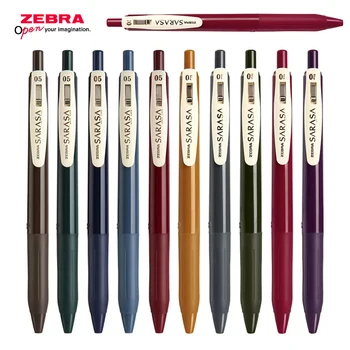 ZEBRA Gel Peresa JJ15 SARASA Retro Serije 0,5 mm Pisanje Nemoteno Pritisnite Color (barvno) Kemični Svinčnik, Šola Pisarna Pripomočki Tiskovine