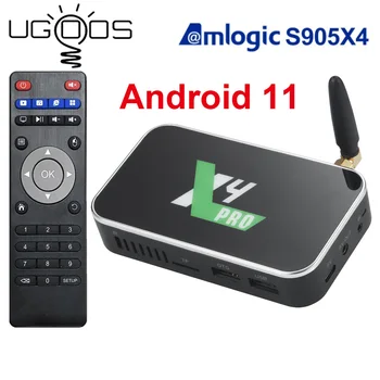 Woopker TV Box Ugoos X4 Pro: 4 GB RAM, 32 GB DDR4, Android 11.0, 4K HD, Dual Wifi, AV1, 1000M, Set Top Box
