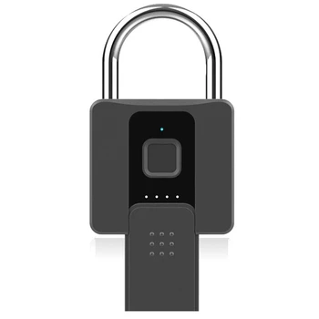 1 Kos Skladišče Ključavnico Smart Prstnih Ključavnico Nepremočljiva APP Remote Unlock Polnjenje prek kabla USB Vmesnik Protivlomne Ključavnice