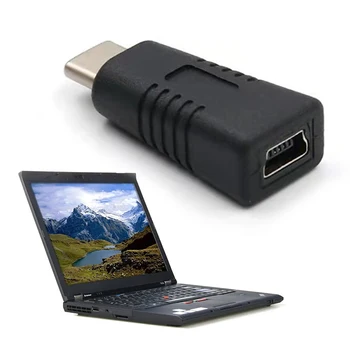 Mini USB Ženski Tip C Moški Adapter Mini T Tip Ženski Podatkovni Kabel Adapter