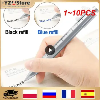 1~10PCS Večfunkcijsko Kaliper pero Žogo-Točka 0,5 mm kemični svinčnik Gel Črnila Pero Vernier Kaliper Roller Ball Pero Ustvarjalnost