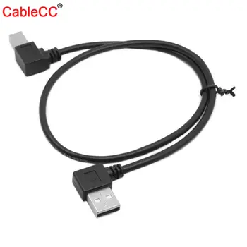 Cablecc Desno pod Kotom USB 2.0 A Moški B Moški Tiskalnik, Skener za 90 Stopinj Kabel 50 cm 100 cm