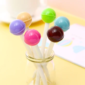 Japonski Precej Kawaii Lollipop Sladkarije Gel Peresa Lepe Modre Pisalne Potrebščine Šolske Ponudbe Kawai Mirovanju Urad Pribor Lepa Stvar