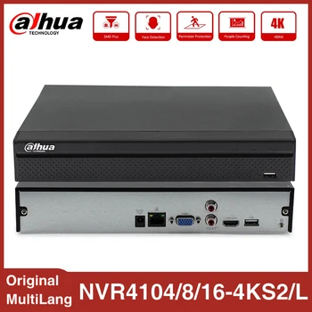 Dahua NVR4104HS-4KS2/L NVR4108HS-4KS2/L NVR4116HS-4KS2/L 4/8/16 CH P2P Kompakten 1U 4K&H. 265 ONVIF Lite Omrežja, Video Snemalnik