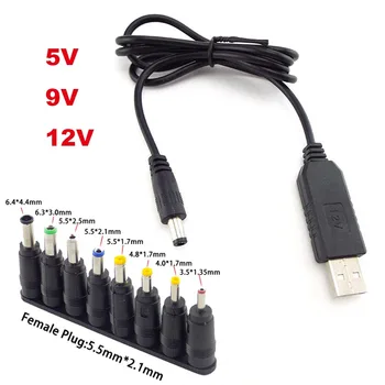 8DC Adapter + USB Napajalni Kabel za Usmerjevalnik Mini Fan Zvočniški Kabel za Polnjenje Napajalni Kabel Priključite Adapter Set