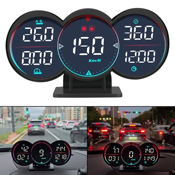 G17 HUD GPS Head-Up Zaslon merilnik Hitrosti, Števec kilometrov prekoračitev hitrosti Diagnotstic Hitrosti Merilnik Avto Vodo, Olje Temp Alarm Za Vse Avto