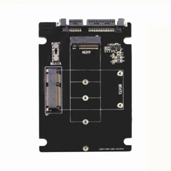 2 V 1 MSATA/M. 2 NGFF, Da 2.5 Inch SATA Adapter SSD vmesniško Kartico M. 2 NGFF B-Ključ Do SATA SSD Prilagodilnik Pretvornika Odbor