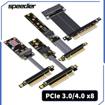 PCI-E 4.0 3.0 8x, Da mPCIe Mini PCI-E / M. 2 WiFi (Tipka E) / M. 2 NVMe / U. 2 SSD (SFF-8639) Razširitev Biti Kabel Podaljšek Adapter